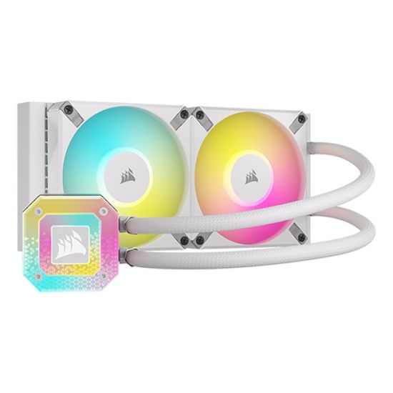 CPU 쿨러 120mm 2열 RGB LED 화이트 인텔 AMD