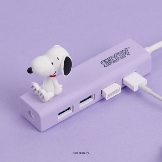 스누피 캐릭터 4PORT USB 3.0 허브