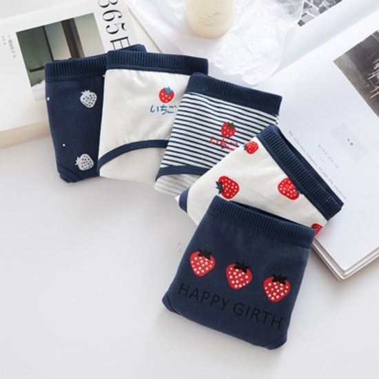 어나더뷰 네이비베리 요일팬티 5P 속옷세트 1005