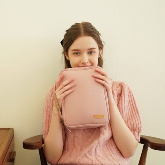 에크루 레더 아이패드미니 파우치