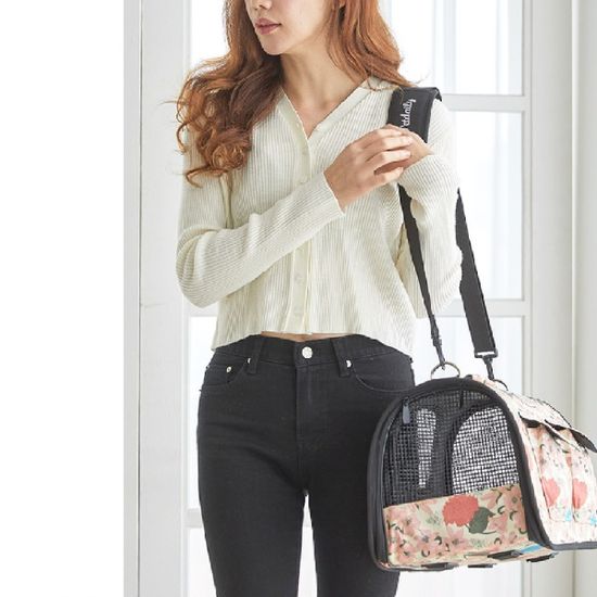 반려동물 강아지 고양이 이동식 가방 Lily (Ivory)