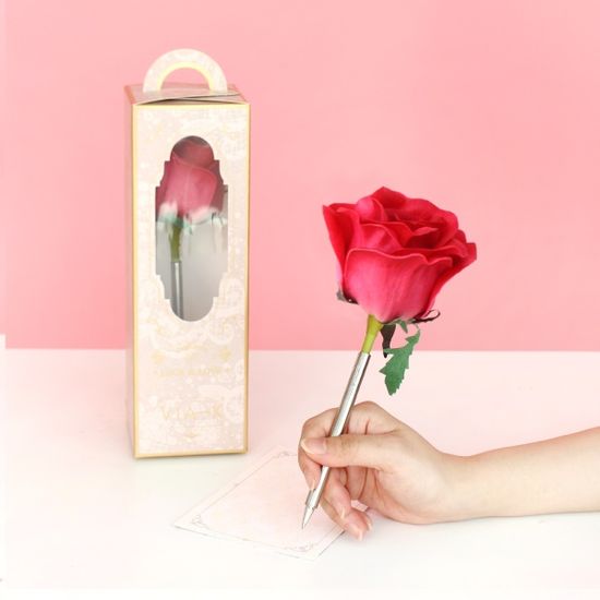빈티지그레이 로즈 플라워펜 - vintage gray flower 