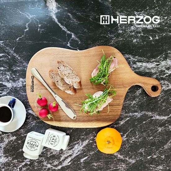 헤르조그 레인트리 통원목 핸들 원목 도마 (중)
