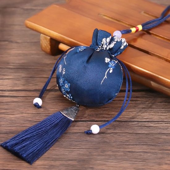 매화 노리개 향낭 복주머니 군청색(WC9AAAA)