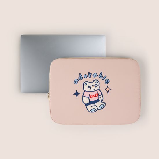 자수 노트북파우치_어도러블 테디베어 (11/13/15인치)