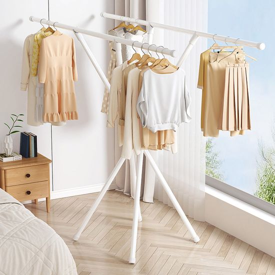 빨래건조대 겸용 스탠드 옷걸이 이동식 옷장 행거