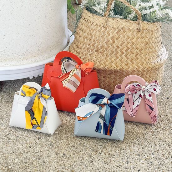 (10개세트) 럭셔리 가죽 구디백 만들기 대형 답례품