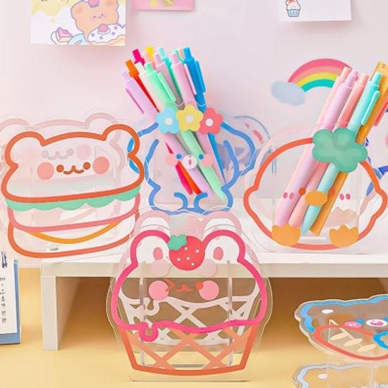 야미냐미 아크릴 펜꽂이 펜홀더 연필꽂이 6TYPE