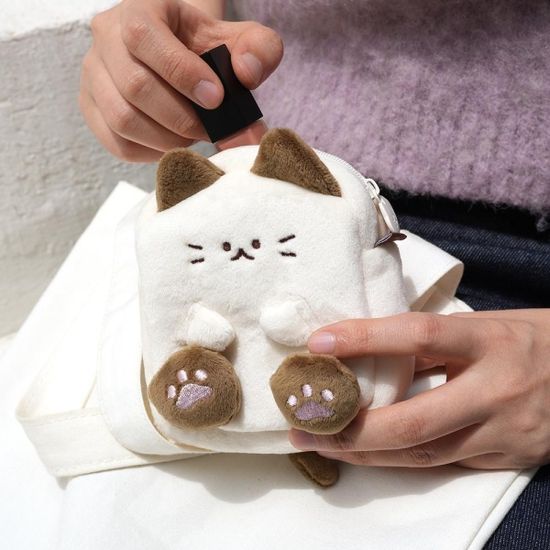 핑크풋 냥냥사각파우치
