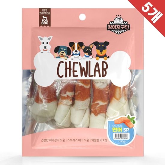 츄렙 연어 딩고껌 5p x5(WE51C1D)