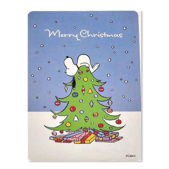 스누피 크리스마스 카드-XPC3008