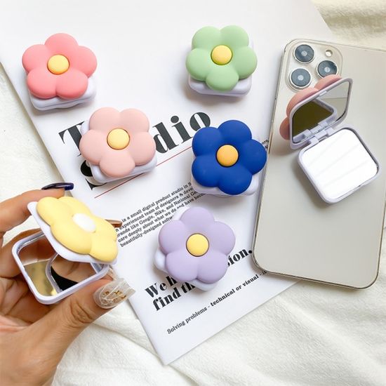 핸드폰 악세사리 플라워 미러 거치대/손잡이 스마트톡