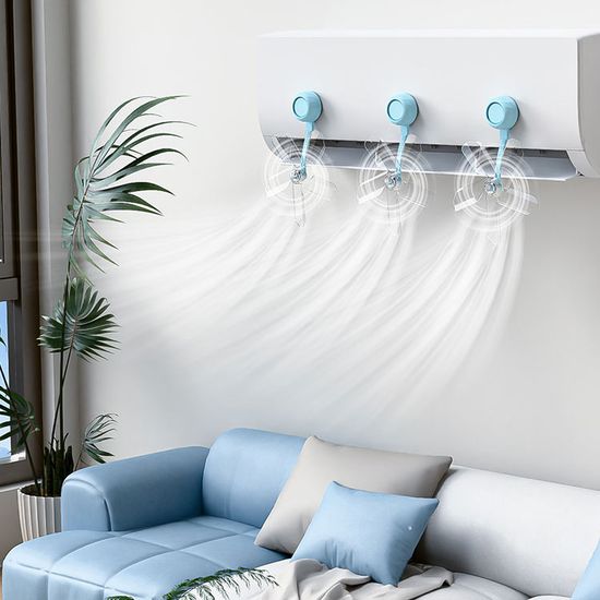 창문형 벽걸이 에어컨 바람막이 실링팬 날개 선풍기