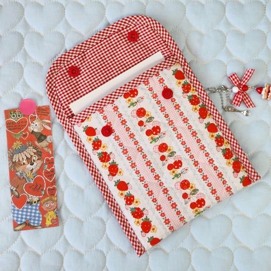 베리와츄원 패브릭 크레마 전자책 이북리더기 파우치 