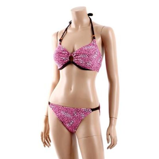 비키니 수영복- 핑크 치타 M5025