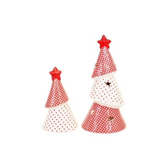 별 레드 트리 촛대 2p set