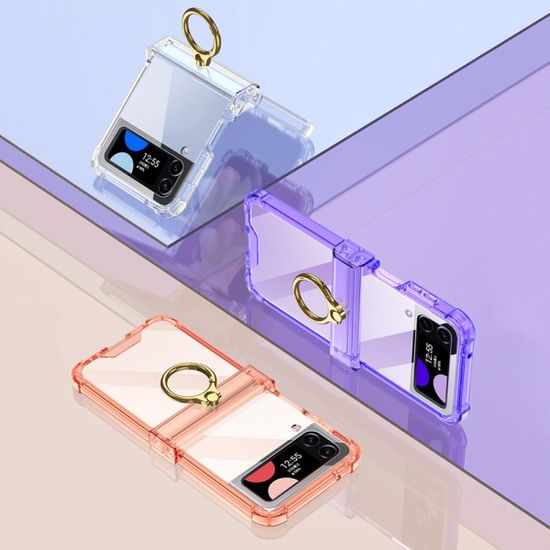 갤럭시 z플립4 투명 고리 링 힌지보호 젤리 케이스