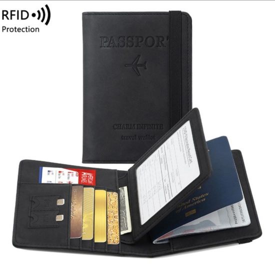 RFID 스캔 해킹방지 고급스런 여권지갑(WBBAA56)