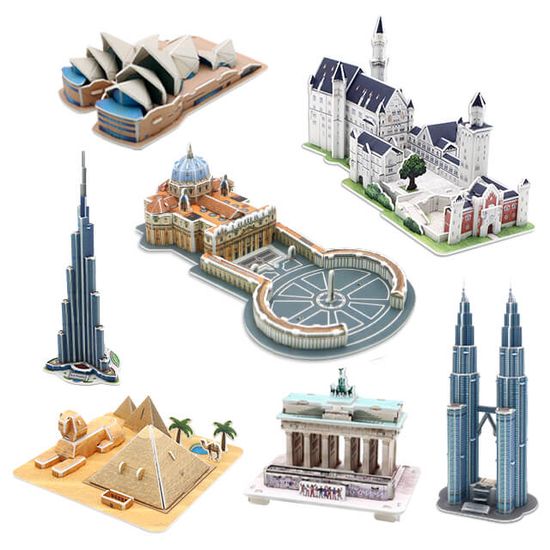 3D입체퍼즐 세계유명건축물 23종 모형 만들기