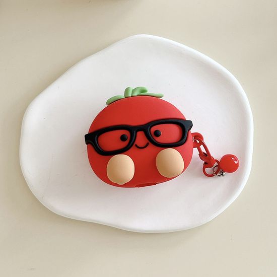 에어팟 4 3 2 1 프로 안경 토마토 실리콘 키링 케이스