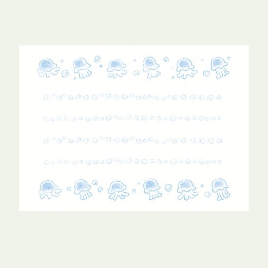 방울방울 해파리 메모지