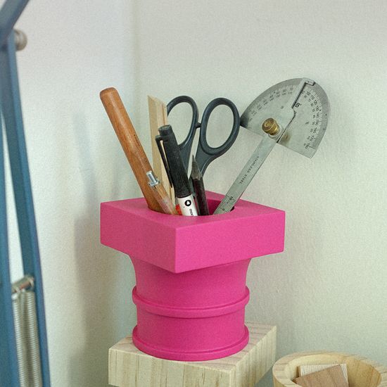 포스트 컬럼 펜슬홀더 - 핑크