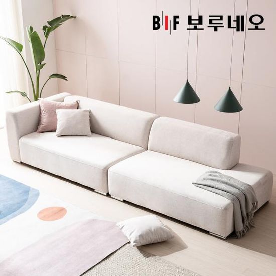 보루네오 이븐 아쿠아클린 패브릭 4인용 소파 PL0024