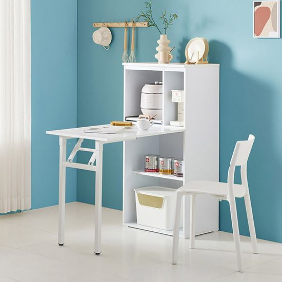 밥솥 렌지대 겸용 접이식 식탁 WB609