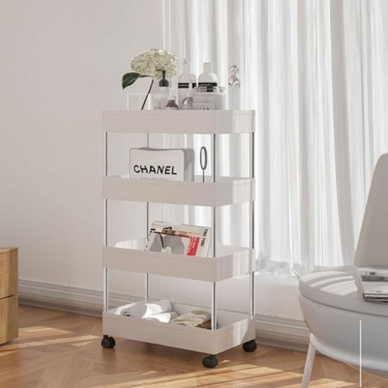 벨르앙쥬 키친 카트 3/4단 주방 트롤리 웨건