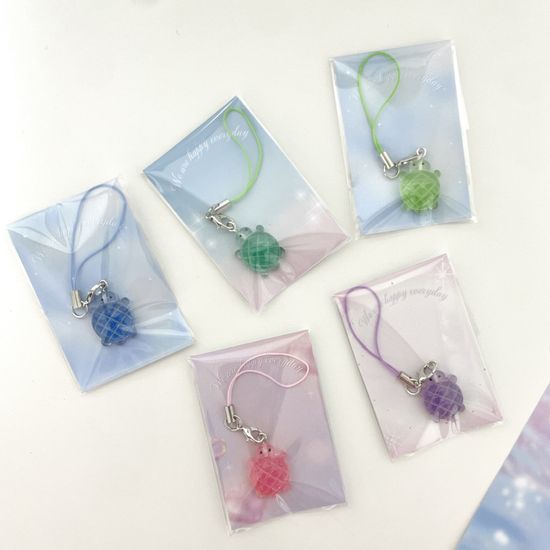메론빵 거북이 키링 행운 열쇠 고리 팬던트 