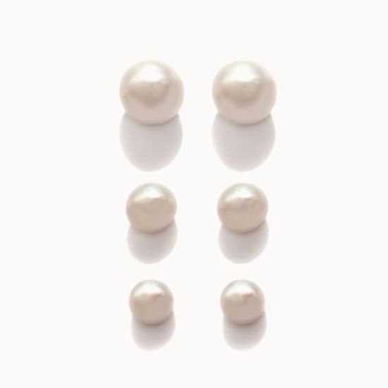 제이로렌 0M01397 데일리 담수진주 실버귀걸이 6mm
