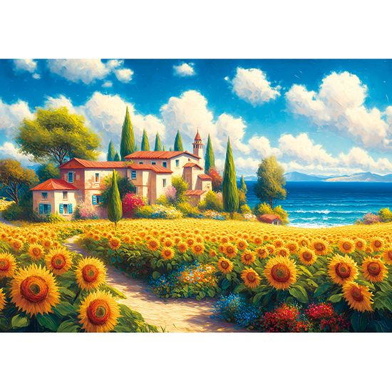 여름날 피어오른 해바라기 향연 직소 퍼즐 1000피스