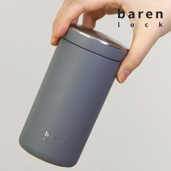 바른락 심플 진공 텀블러 350ml (그레이)