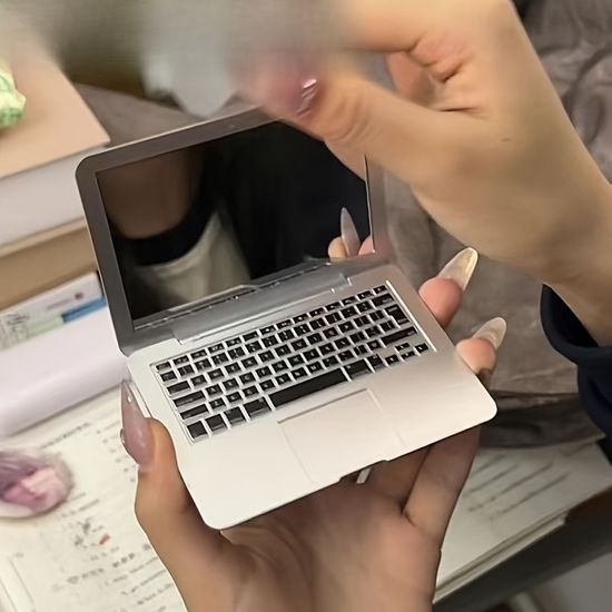 노트북 컴팩트 휴대용 미니 사각 거울 손거울 미러