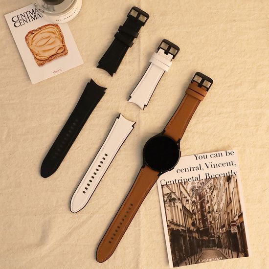 갤럭시워치5 / 4 가죽스트랩 커브형 시계줄 밴드 20mm