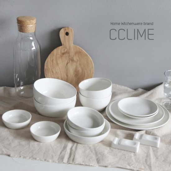CL 크림화이트 2인/4인/6인 그릇세트 모음