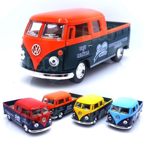폭스바겐 픽업 탑컬러 버스 미니카 풀백 다이캐스트 