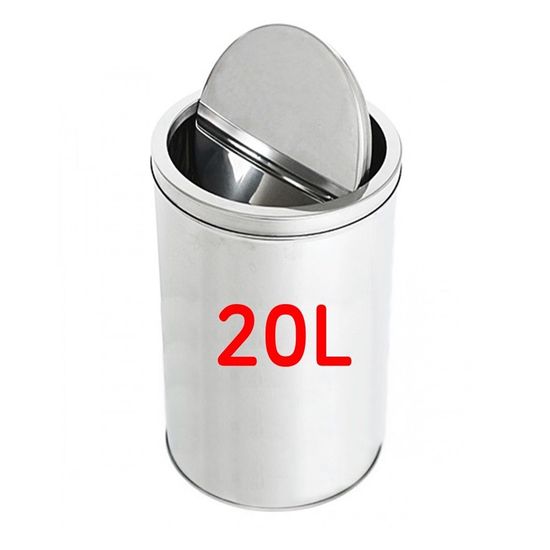 한솔 스텐레스 스윙휴지통20 W90BCF0