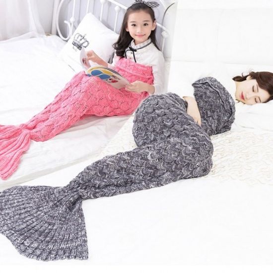 인어공주담요 인어담요 무릎담요 입는담요