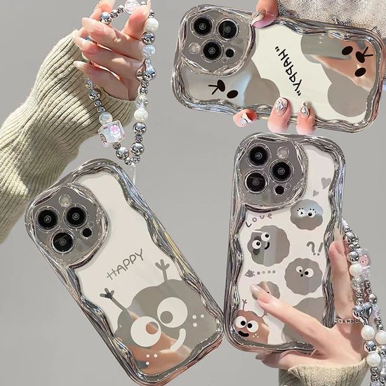 갤럭시s25 24 23 22 21 연탄 베어 미러 스트랩 케이스