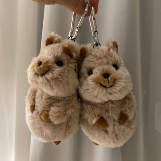 플러피애니멀-행복한쿼카 파우치/키홀더