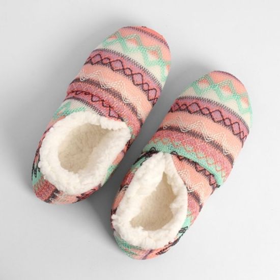 에스닉 겨울 덧신 털실내화(230~245mm) 3color