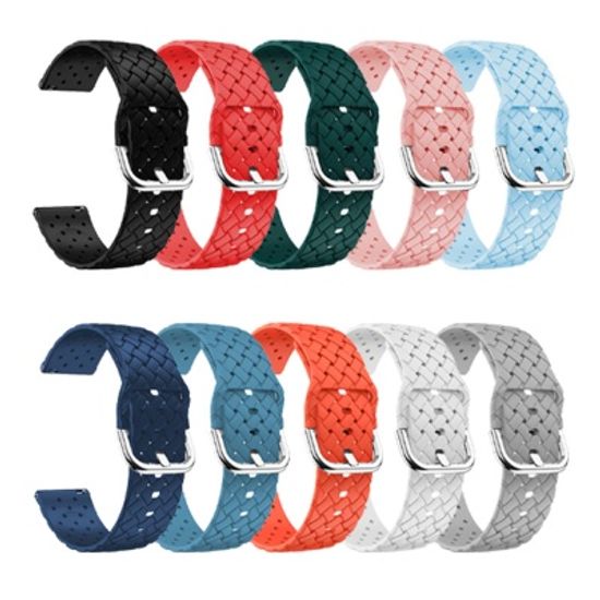 갤럭시 워치 3 4 5 격자짜임 스트랩 실리콘 밴드 20mm