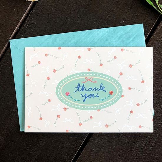 손글씨카드 Thank you