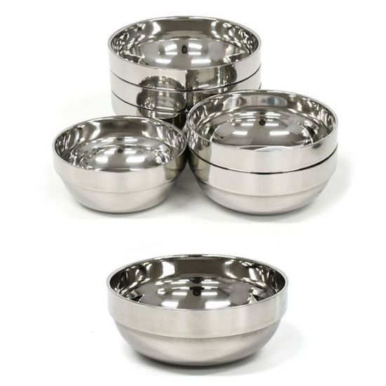 2중 보온 보냉 스텐 밥그릇 밥공기 국그릇 11.5cm 2호