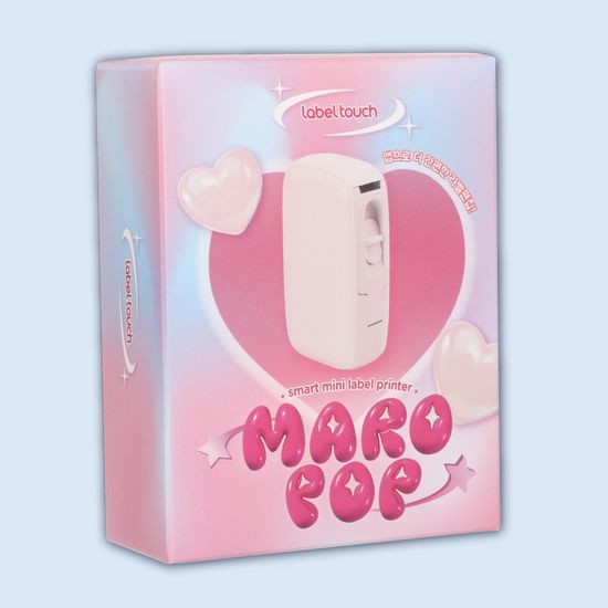 [라벨터치]블루투스 라벨프린터 마로팝 컬러 라벨기