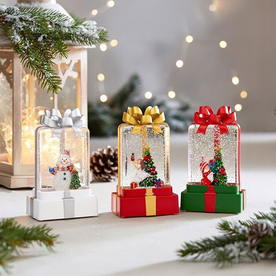  크리스마스 스노우볼 무드등 선물상자 LCM-SG05