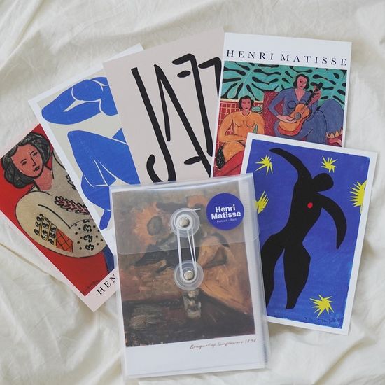 앙리마티스 엽서 18장세트 명화 드로잉 그림 벽꾸미기