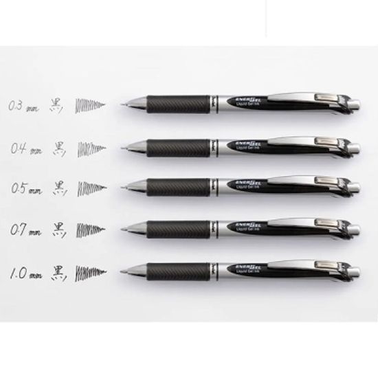 펜텔 0.7mm 생잉크 중성펜 에너겔-메탈팁 BL77 1자루