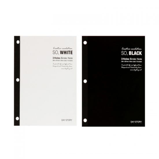 데이스토리 3공 포켓 바인더용 리필 내지/속지 4권